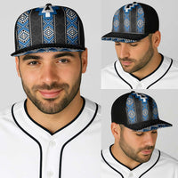 Blue Taniko Aotearoa Baseball Net Cap Niho Taniwha Mix Poutama LT14 - Polynesian Pride