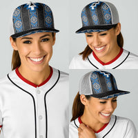 Blue Taniko Aotearoa Baseball Net Cap Niho Taniwha Mix Poutama LT14 - Polynesian Pride