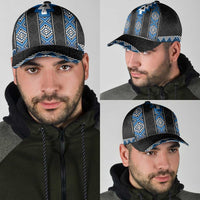 Blue Taniko Aotearoa Classic Cap Niho Taniwha Mix Poutama LT14 - Polynesian Pride