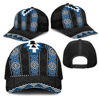Blue Taniko Aotearoa Mesh Trucker Cap Niho Taniwha Mix Poutama LT14 - Polynesian Pride