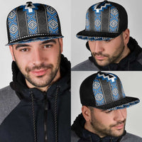 Blue Taniko Aotearoa Mesh Trucker Cap Niho Taniwha Mix Poutama LT14 - Polynesian Pride