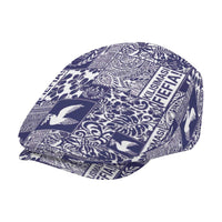 Blue Tonga Kilisimasi Fiefia Jeff Hat Pacific Patchwork Xmas Vibes - Polynesian Pride