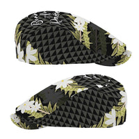 Born And Raised Aloha Hawaii Jeff Hat Kanaka Kakau Hawaiian Tiare Pakalana Lei - Polynesian Pride