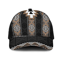 Brown Taniko Aotearoa Mesh Trucker Cap Niho Taniwha Mix Poutama LT14 One Size Black Brown - Polynesian Pride