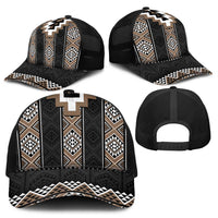 Brown Taniko Aotearoa Mesh Trucker Cap Niho Taniwha Mix Poutama LT14 - Polynesian Pride