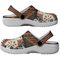 Bula Fiji Tapa Clogs Shoes Fijian Masi Vintage Vibes LT14 - Polynesian Pride