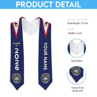 Custom American Samoa Graduation Stole Polynesian Pattern LT05 - Polynesian Pride