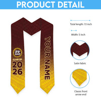 Custom American Samoa Graduation Stole Tafuna High School Polynesian Pattern LT05 - Polynesian Pride