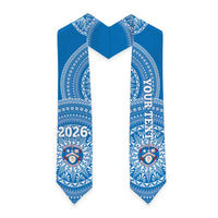 Custom Apifoou Tonga College Graduation Stole Class Of Year Tongan Ngatu Pattern LT14 - Polynesian Pride
