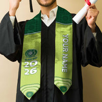 Custom Ballantine Memorial School Graduation Stole With Fijian Tapa Pattern LT05 - Polynesian Pride