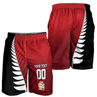 Custom British Lions New Zealand Shorts for Men Half Black Fern LT9 - Polynesian Pride