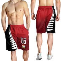 Custom British Lions New Zealand Shorts for Men Half Black Fern LT9 - Polynesian Pride
