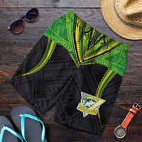 Custom Cook Islands Rugby Shorts for Men Tatau Art Sport Style Black Color LT03 Black - Polynesian Pride
