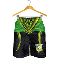 Custom Cook Islands Rugby Shorts for Men Tatau Art Sport Style Black Color LT03 - Polynesian Pride