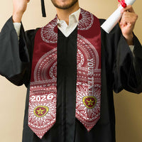 Custom Eua High School Tonga Graduation Stole Class Of Year Tongan Ngatu Pattern LT14 - Polynesian Pride