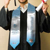 Custom Fiji Graduation Stole Fijian Tapa Pattern LT05 - Polynesian Pride