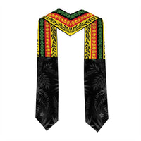 Custom Hawaii Graduation Stole Kakau Pattern With Leis LT05 - Polynesian Pride