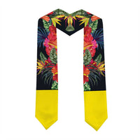 Custom Hawaii Graduation Stole Tropical Flowers LT05 - Polynesian Pride