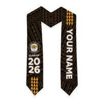Custom Hawaii James Campbell High School Graduation Stole Kakau Pattern LT05 - Polynesian Pride