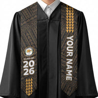 Custom Hawaii James Campbell High School Graduation Stole Kakau Pattern LT05 - Polynesian Pride