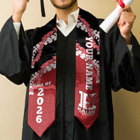 Custom Hawaii Kalani High School Graduation Stole Class Of Year Puakenikeni Lei Hawaiian Pattern LT14 - Polynesian Pride