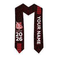 Custom Hawaii Kalani High School Graduation Stole Kakau Pattern LT05 - Polynesian Pride