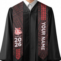 Custom Hawaii Kalani High School Graduation Stole Kakau Pattern LT05 - Polynesian Pride