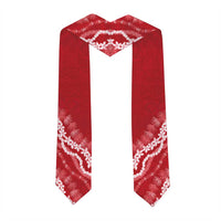 Custom Hawaii Kauai High School Graduation Stole Tapa Pattern With Leis LT05 - Polynesian Pride