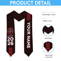 Custom Hawaii Lahainaluna High School Graduation Stole Kakau Pattern