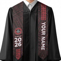 Custom Hawaii Lahainaluna High School Graduation Stole Kakau Pattern