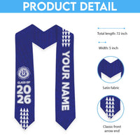 Custom Hawaii Moanalua High School Graduation Stole Kakau Pattern LT05 - Polynesian Pride