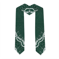Custom Hawaii Molokai High School Graduation Stole Tapa Pattern With Leis LT05 - Polynesian Pride