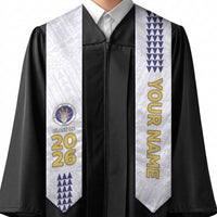Custom Hawaii Waipahu High School Graduation Stole Kakau Pattern LT05 - Polynesian Pride
