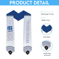 Custom International School Suva Graduation Stole With Fijian Tapa Pattern LT05 - Polynesian Pride