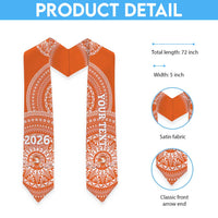 Custom Tailulu Tonga College Graduation Stole Class Of Year Tongan Ngatu Pattern LT14 - Polynesian Pride