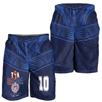 Custom Toa Samoa Rugby Shorts for Men Champions Six Eight Five LT03 - Polynesian Pride