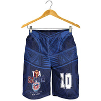 Custom Toa Samoa Rugby Shorts for Men Champions Six Eight Five LT03 - Polynesian Pride