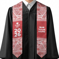 Custom Tonga Graduation Stole Tongan Ngatu Pattern LT05 - Polynesian Pride