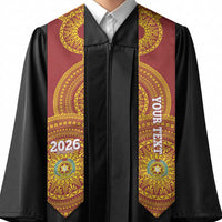 Custom Vavau High School Tonga Graduation Stole Class Of Year Tongan Ngatu Pattern LT14 - Polynesian Pride