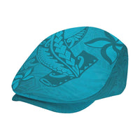 Dark Cyan Gradient Polynesia Jeff Hat Hawaiian Tribal Hammerhead Shark Tattoo - Polynesian Pride