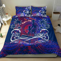 Father's Day Samoa Bedding Set Special Dad Polynesia Paradise