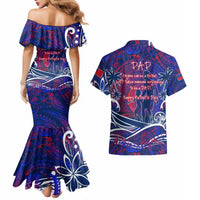 Father's Day Samoa Couples Matching Mermaid Dress and Hawaiian Shirt Special Dad Polynesia Paradise DT02 - Polynesian Pride