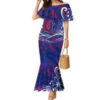 Father's Day Samoa Mermaid Dress Special Dad Polynesia Paradise DT02 Women Green - Polynesian Pride