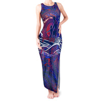 Father's Day Samoa Tank Maxi Dress Special Dad Polynesia Paradise DT02 Women Green - Polynesian Pride