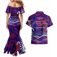 Father's Day American Samoa Couples Matching Mermaid Dress and Hawaiian Shirt Special Dad Polynesia Paradise DT02 - Polynesian Pride