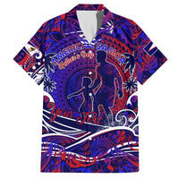Father's Day American Samoa Hawaiian Shirt Special Dad Polynesia Paradise DT02 Blue - Polynesian Pride