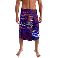 Father's Day American Samoa Lavalava Special Dad Polynesia Paradise DT02 Blue - Polynesian Pride