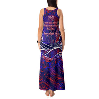 Father's Day American Samoa Tank Maxi Dress Special Dad Polynesia Paradise DT02 - Polynesian Pride
