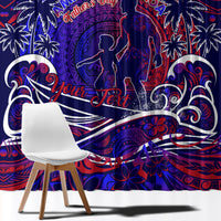 Father's Day American Samoa Window Curtain Special Dad Polynesia Paradise DT02 - Polynesian Pride
