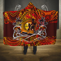 Father's Day Tonga Hooded Blanket Special Dad Polynesia Paradise DT02 One Size Orange - Polynesian Pride